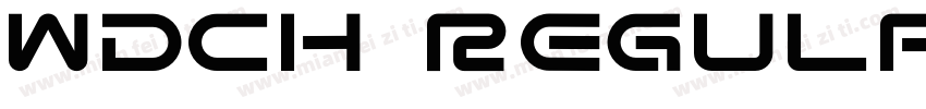 wdch regular字体转换